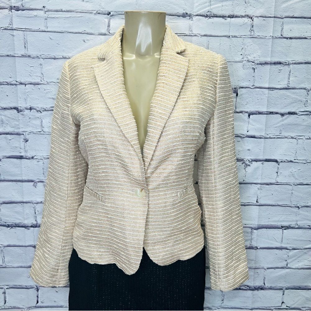Pim + Larkin metallic boucle Jacket- Size S